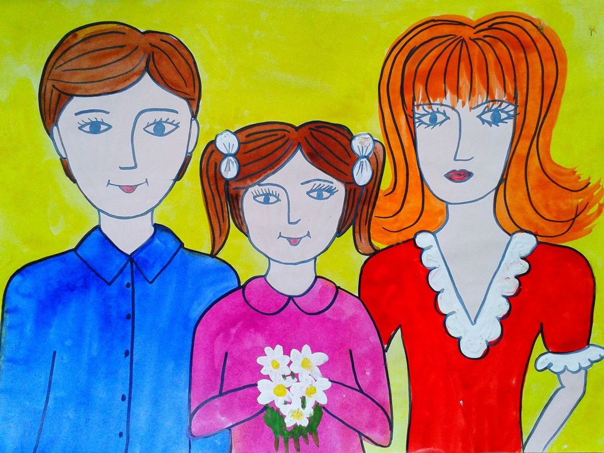Рисунки семья вместе. Портрет семьи рисунок. Рисунок моя семья. Рисунок на тему единство семьи. Семейный портрет рисунок для детей.